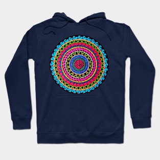 Handmade colorful mandala drawing art Hoodie